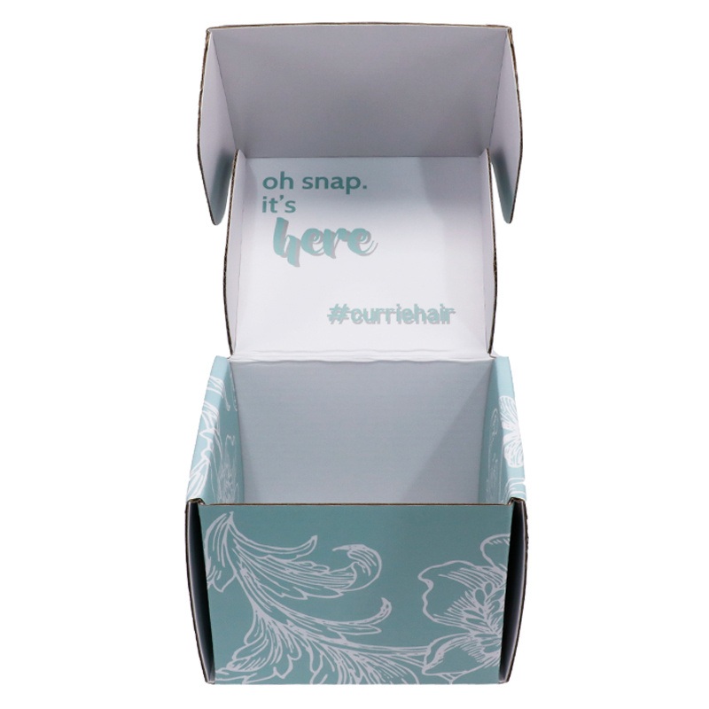 Blue Mailer Box Blue Mailer Box Custom Logo Printed Packaging for Bath Bomb with Customize Size – Blue Mailer Box and Green Mailer Paper Shipping price