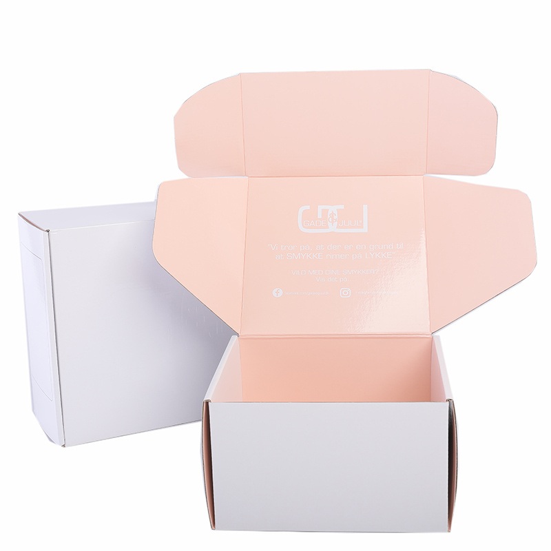 Custom Pink Color Logo Hot Stamping Cosmetic Lipstick Paper Packaging Corrugated Paper Box – Corrugated Packaging Boxes and Cardboard Box Custom price