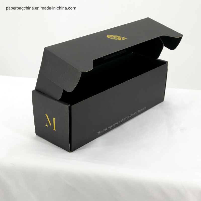Free Sample Wholesale Fashion Black Gift Logo Custom Design Packaging Mailer Corrugated Paper Foldable Shipping Box – Christmas Gift Box and Blue Corrugated Box price