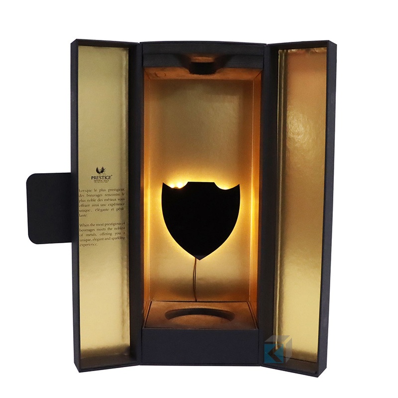 Custom Free One Pack Design Packaging Gift Wine Box with Ribbon – Custom Design Packaging Gift Wine Box and Corrugated Wine Paper Box Packaging Box price