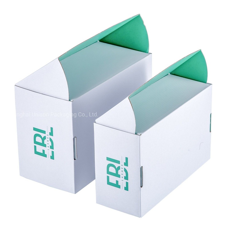 Custom Pantone Printing Green White Tuck Top Corrugated Box – Food Box and Shopping Box price