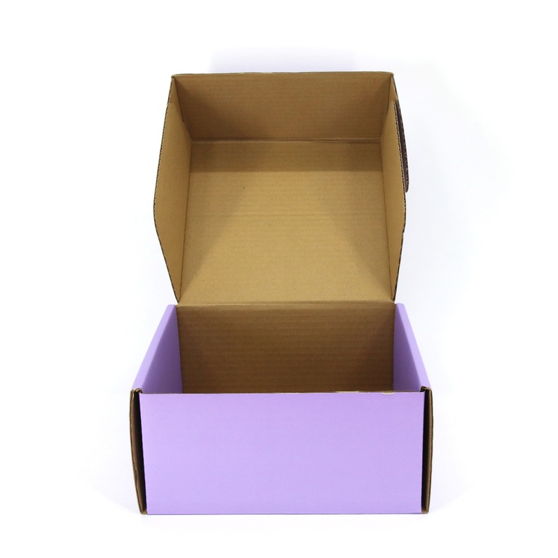 Wholesale Custom Matte Purple Design Light Gold Foil Logo Apparel Packaging Box – Cardboard Box and Custom Box price