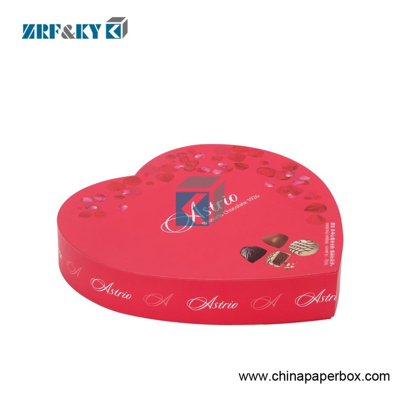 Custom Printed Pattern Heart -Shape Paper Gift Sweet Chocolate Packaging Box – Chocolate Packaging Box and Chocolate Box price