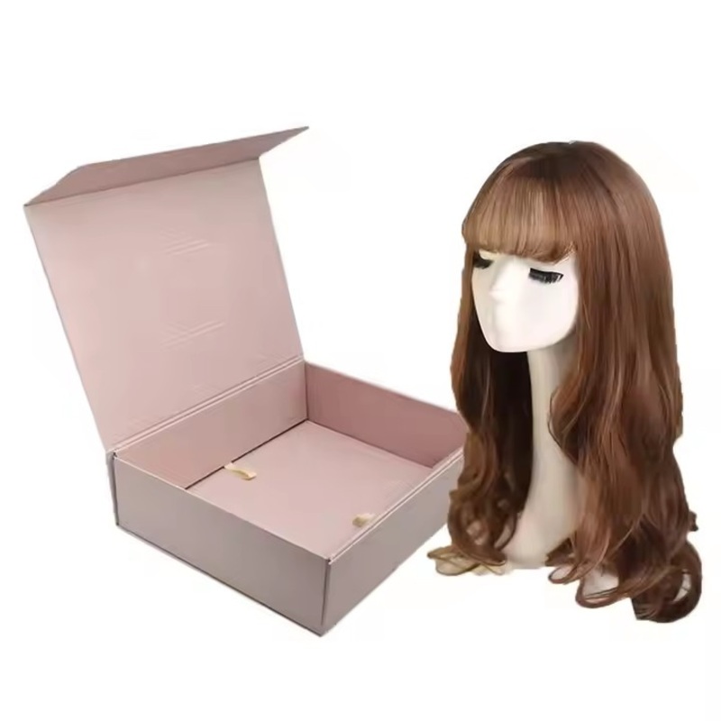 Manufacturer Luxury Hair Extensions Magnetic Packaging Boxes Cmyk 4 Color Printing Hot Selling Cardboard Wig Boxes Custom Logo – Packaging Box and Folding Box price