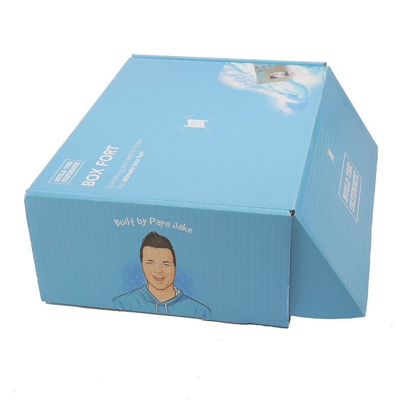 Plain Corrugated Carton Boxes Custom Fashion Blue Tuck Top Corrugated Box for Food and Apparel – Packaging Box and Cardboard Box price