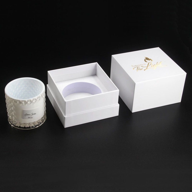 Wholesale Custom Logo Personalised Empty Cardboard White Candle Jar Box Packaging for Candle Jar with EVA Insert – White Candle Box and Cardboard Candle Boxes with EVA Insert price