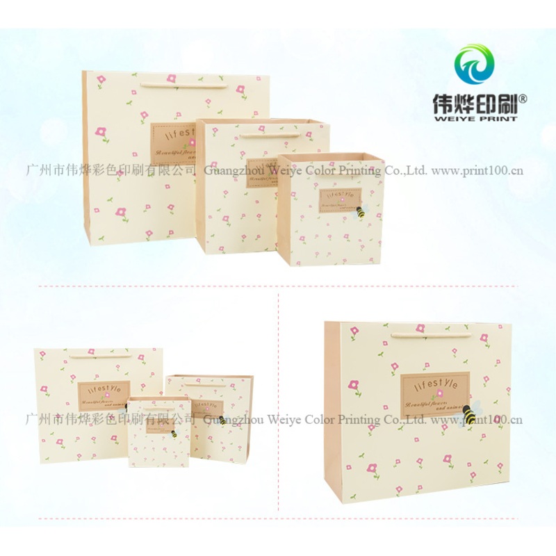 China Wholesalers Custom Printed Paper Packaging Gift Bag for Small Trinket – Gift Bag and Handle Carrier Bag price