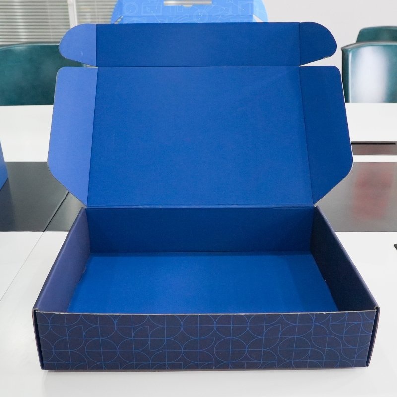 Custom Color Tuck Top Pantone Printing Blue Corrugated Box – Packaging Box and Perfume Box price