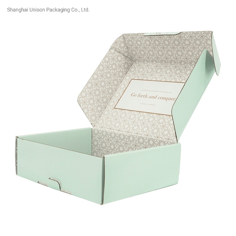 Custom Fresh Green Double Sided Printing Tuck Top Corrugated Box – Packaging Box and Cardboard Box price