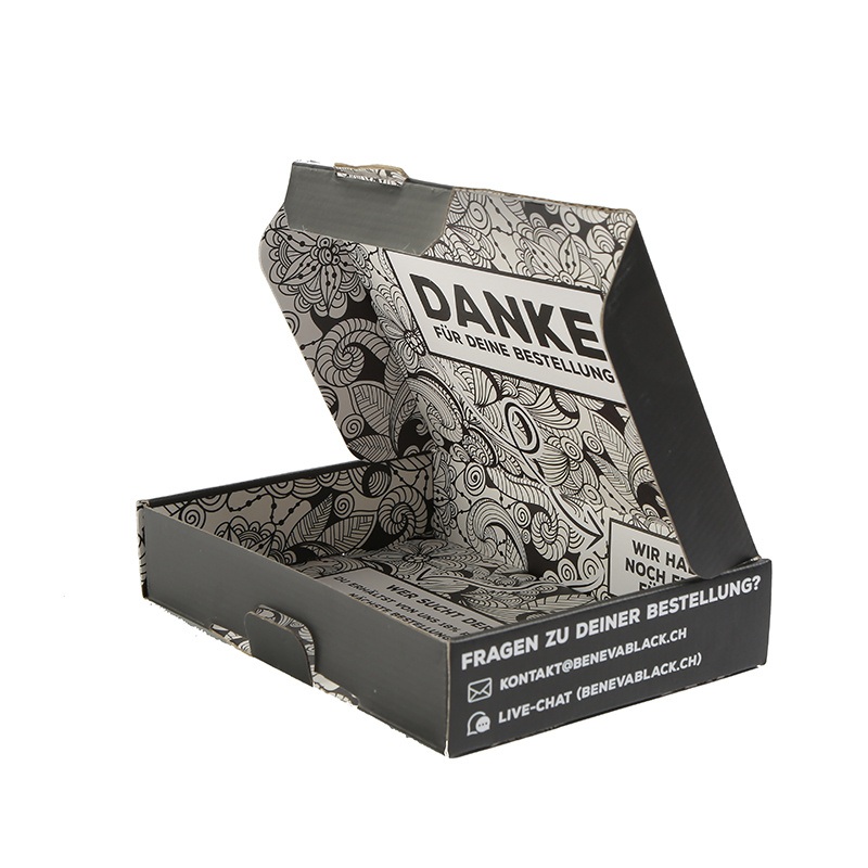Custom Pattern Printing Black White Tuck Top Corrugated Box – Food Bag and Shopping Bag price