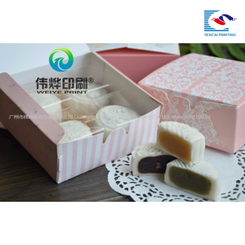 OEM Printing Food Dessert Moon Cup Cake Paper Gift Packaging Box – Flower Packaging Box and Custom Printing Box price