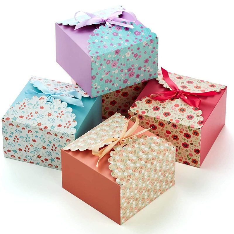 Custom Logo Small Jewelry Paper Packaging Gift Box Girls Ring Jewelry Color Cheap Packing Storage Box with Ribbon – Corrugated Packaging Boxes and Cardboard Box Custom price