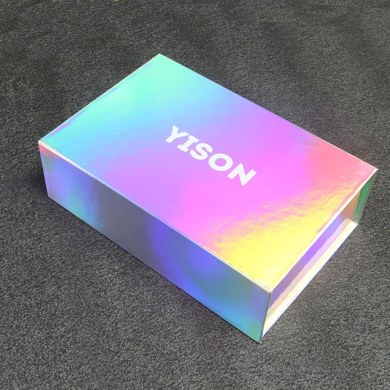 Custom Luxury Paper Cardboard Product Magnetic Gift Holographic Rainbow Box Packaging – Gift Box and Custom Box price