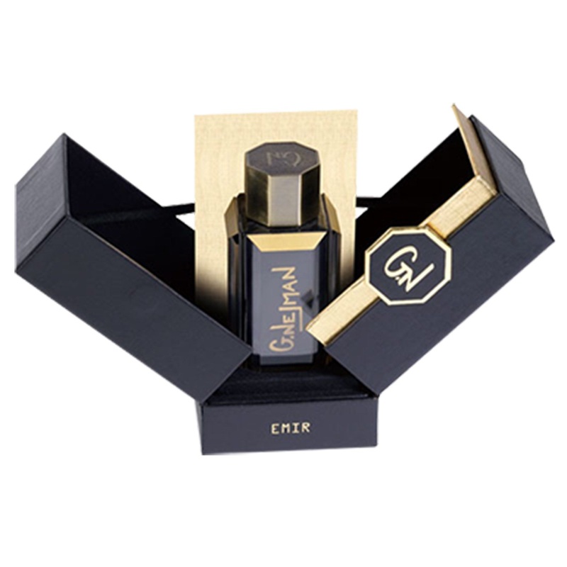 Luxury Perfume Packaging Gift Box with Silk Insert on Black Cardstock – Perfume Packaging Box and Gift Box price