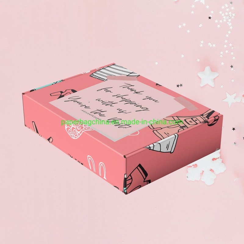 Pink Packing Boxes Cardboard Recyclable Corrugated Marble Mailers Printing Custom Size Logo Shipping Box – Food Box and Packing Box price