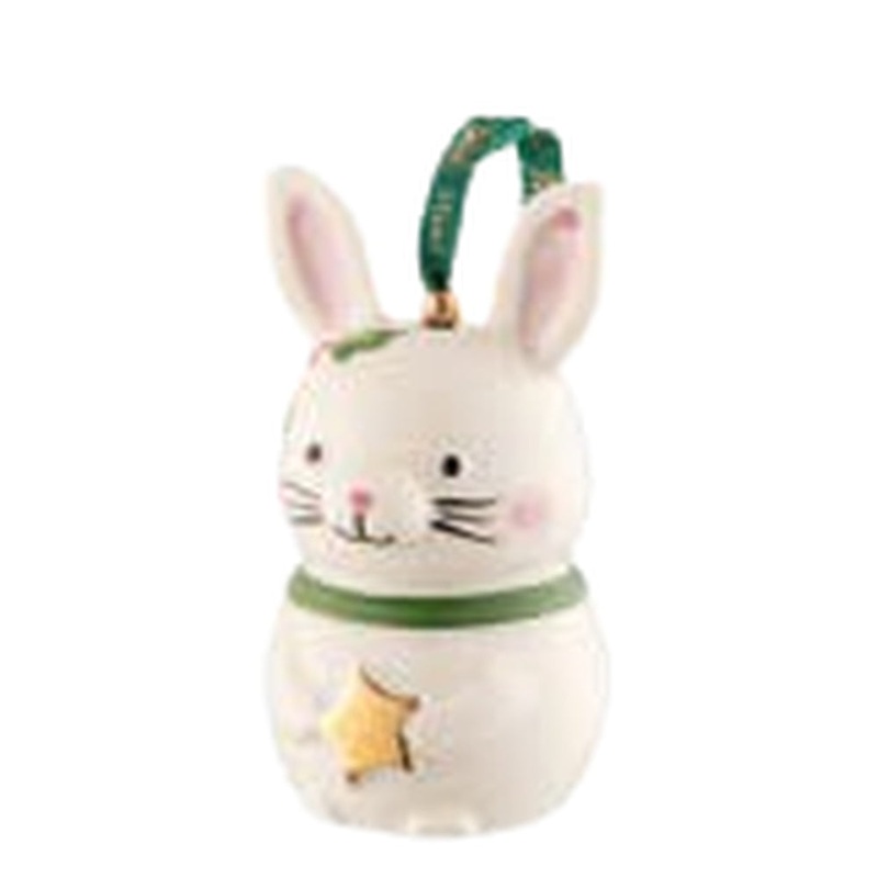 Belleek Bunny Ornament – Christmas Tree Hanging Ornament – Christmas Tree Decoration Holiday Home Decor