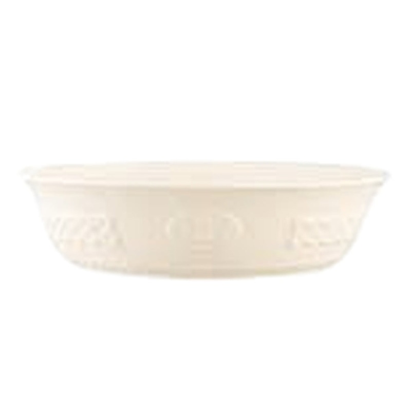 Belleek Claddagh Pasta Bowl, 9 Celtic Dinnerware, Salad/Soup Serving Dish, White