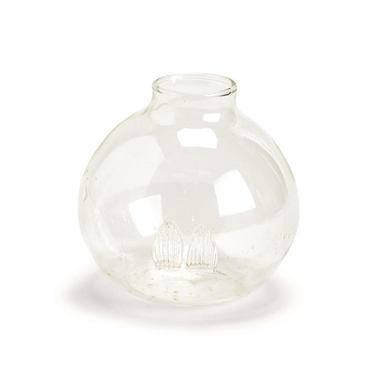 Two’s Company Hand-Blown Glass Bud Vase/Place Card Holder Gift Set of 4 , Clear Accent Flower Vases