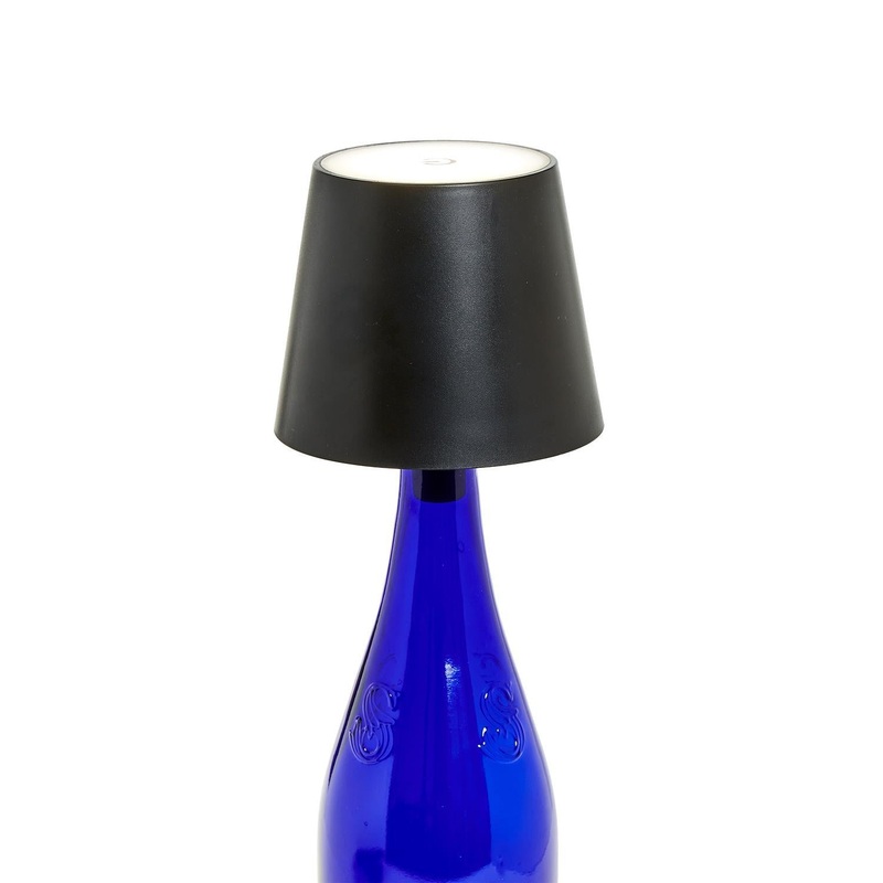 Two’s Company Led Touchable Bottle Lampshade With Bottle Stopper In Gift Box