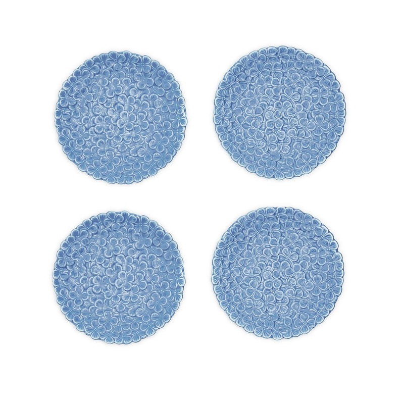 Two’s Company Set of 4 Hydrangea Tidbit Dish (food safe, dishwasher safe) – Porcelain