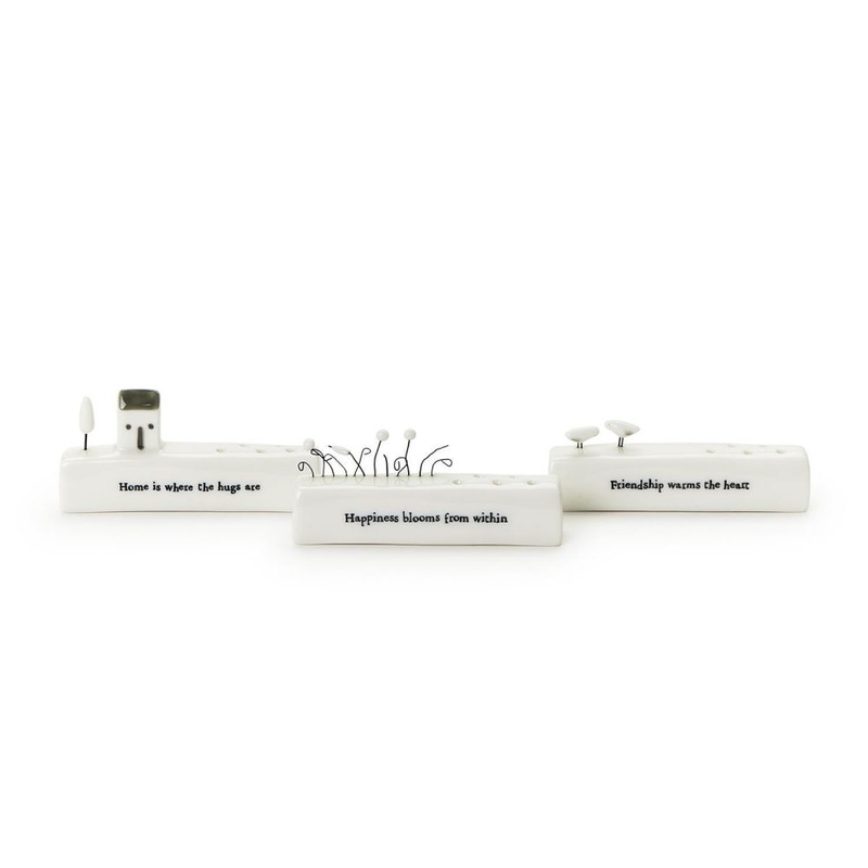 Two’s Company Sweet Thoughts 18-Pieces Dry Flower/Incense Holder in Gift Box In 3 Designs