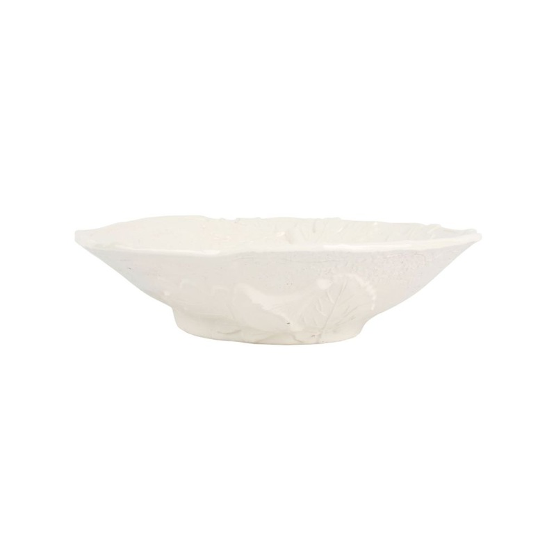Vietri Autunno Figural Serving Bowl – 13.75 x 3 Stoneware Italian Food Server Dish Dinnerware