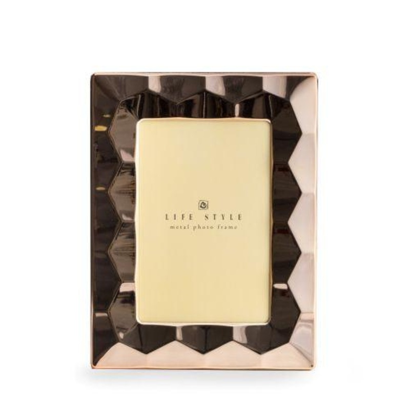 Bey Berk Copper Plated Picture Frame with Easel Back