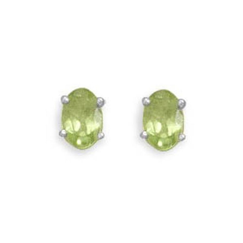 MMA Oval Peridot Earrings