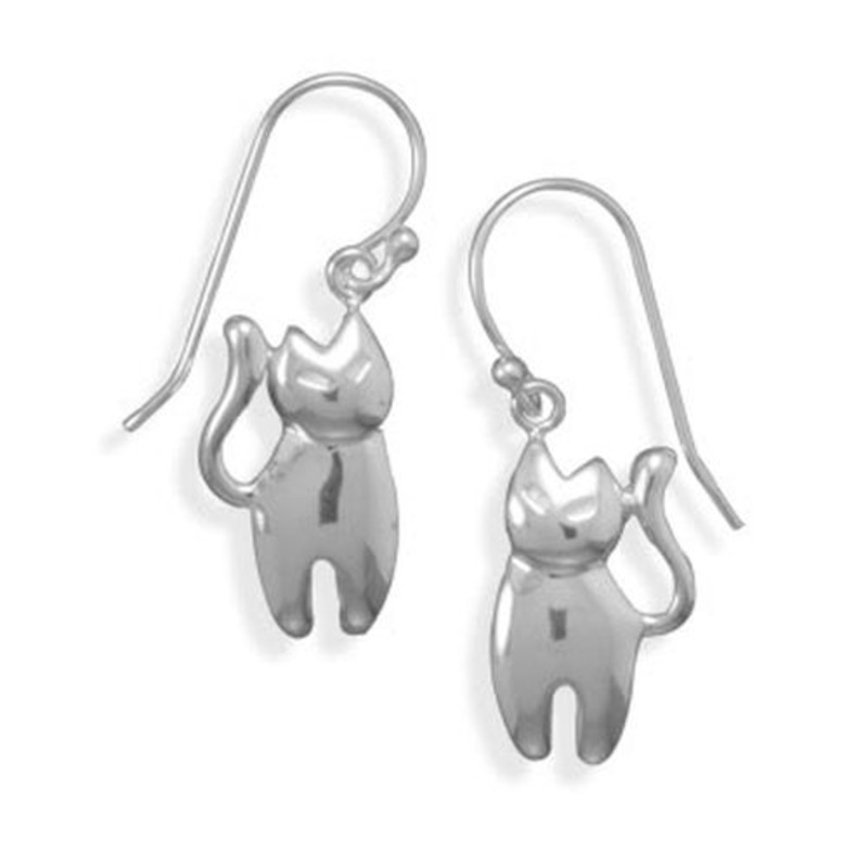 MMA Polished Cat Earrings