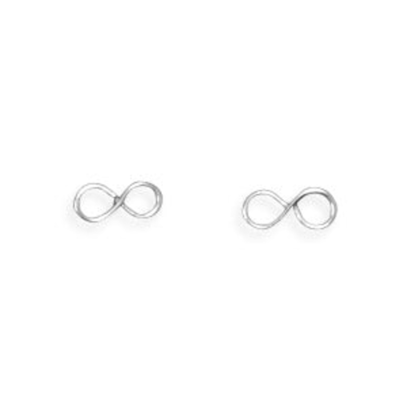 MMA Polished Infinity Earrings