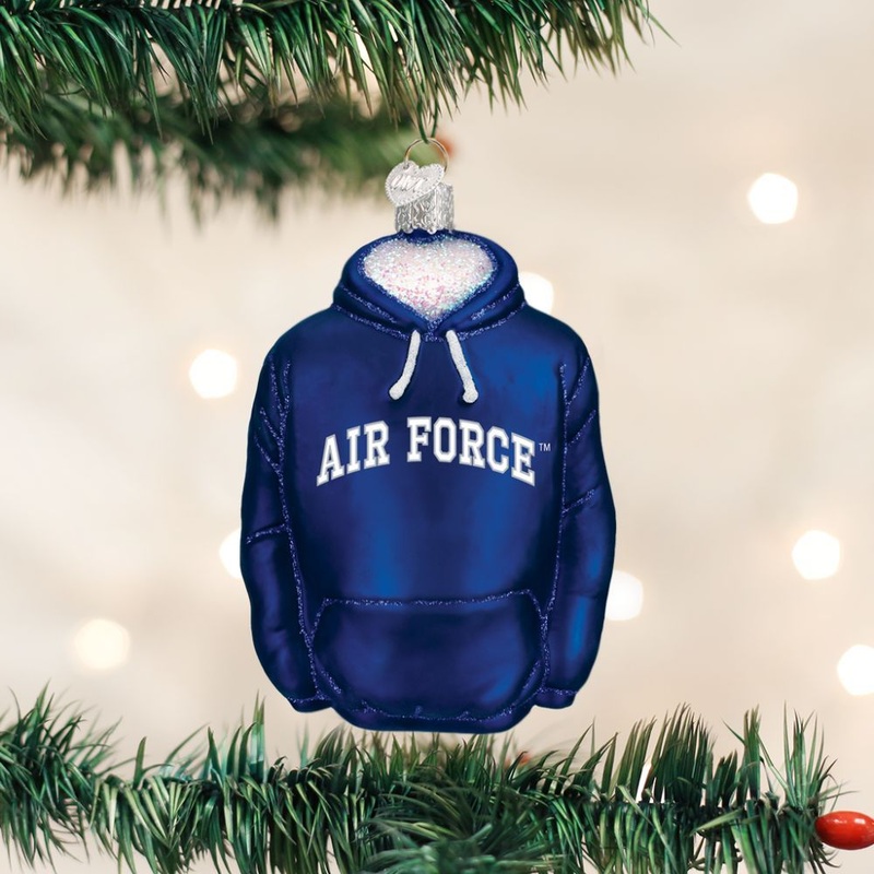 Old World Christmas Air Force Hoodie Ornament