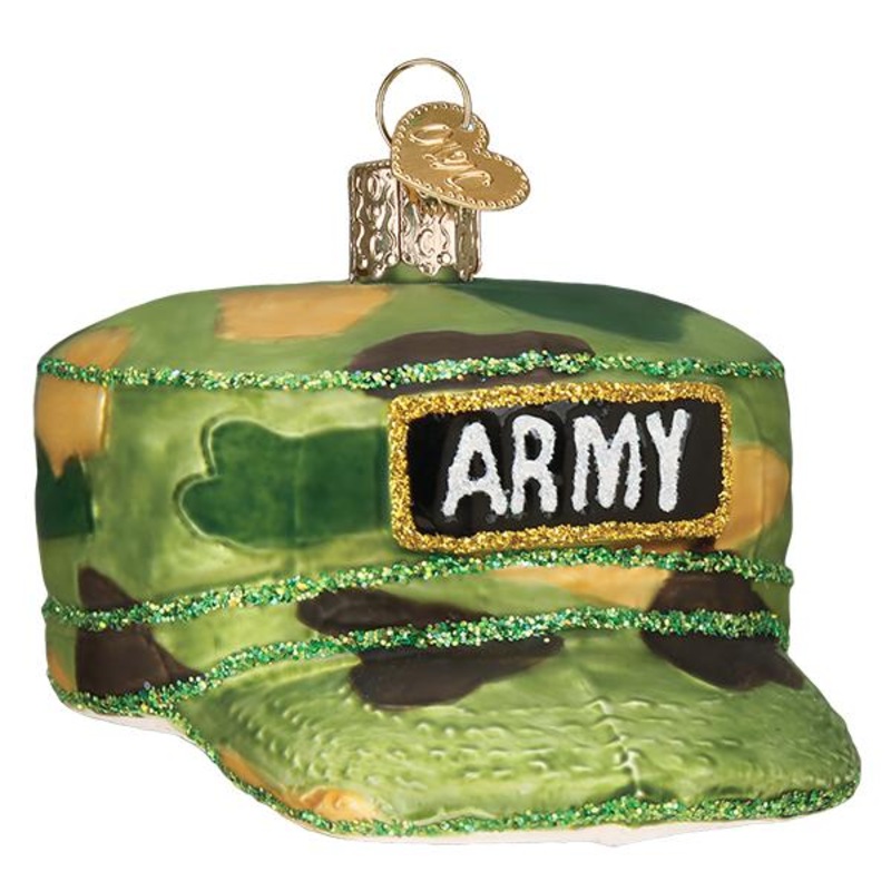 Old World Christmas Army Cap Ornament