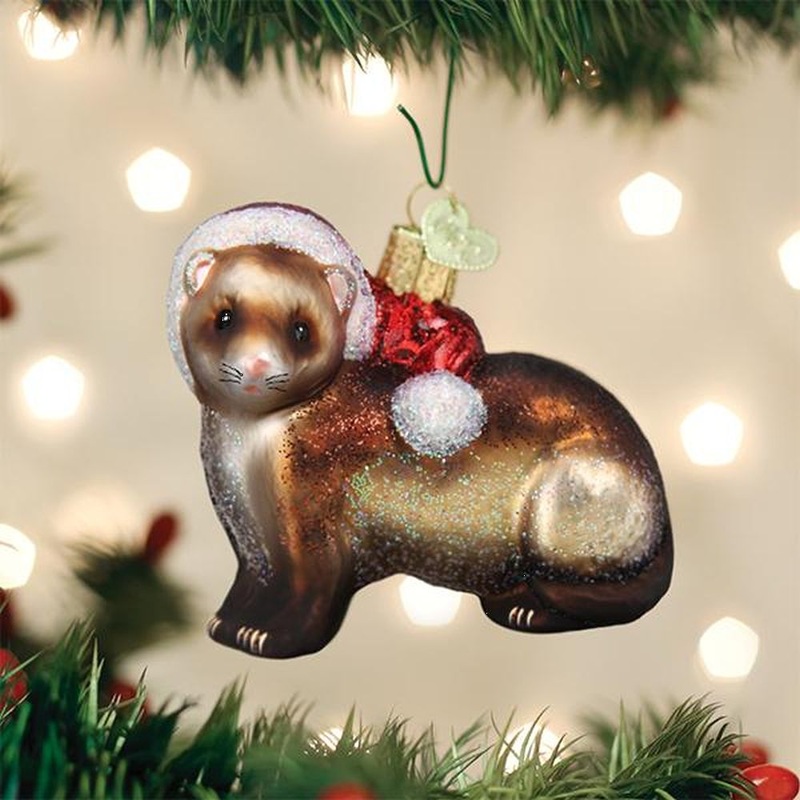 Old World Christmas Christmas Ferret Ornament