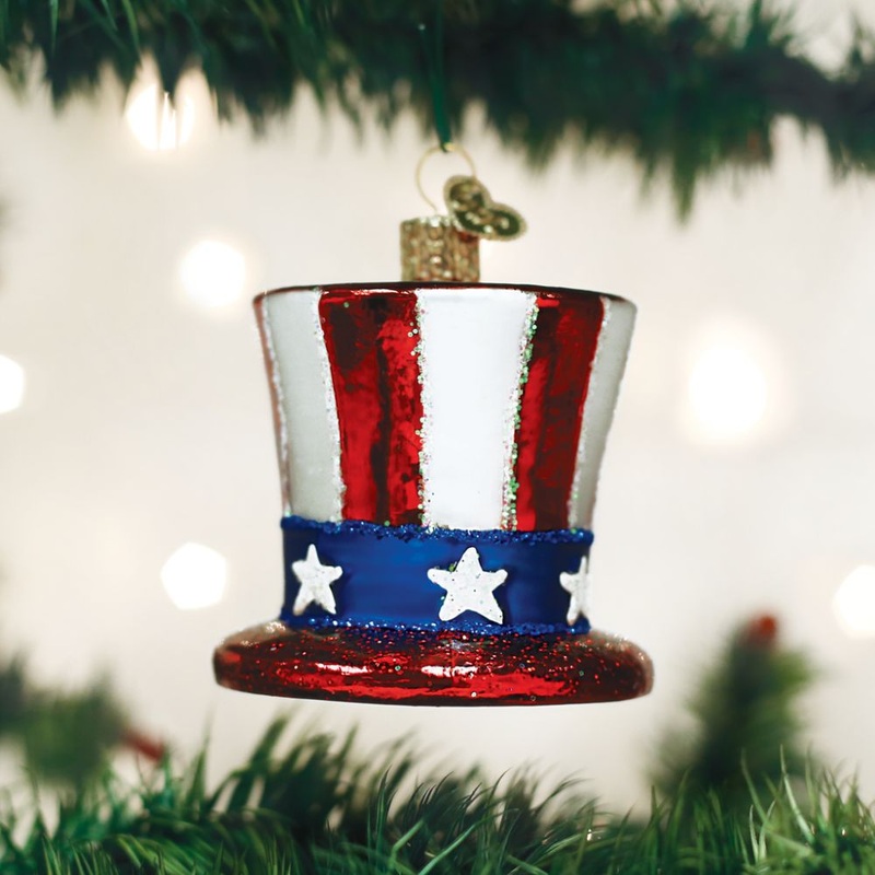 Old World Christmas Uncle Sam’S Hat Ornament