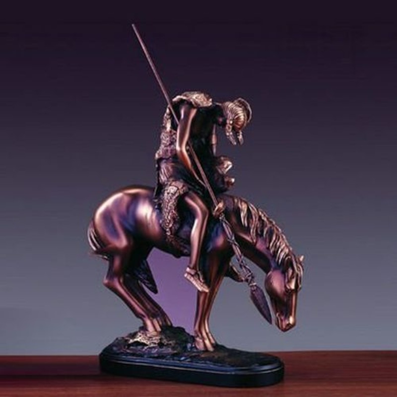 Treasure of Nature 11.5×13.5 End of Trail Figurine, Bronze Plated