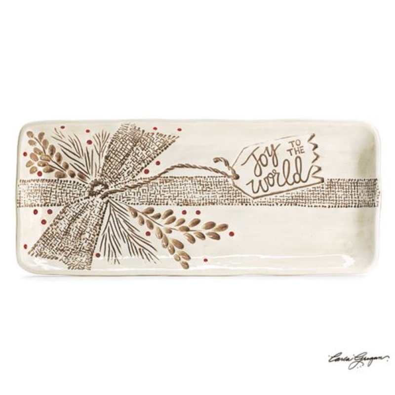 Burton & Burton Tray Large Joy To The World Tag