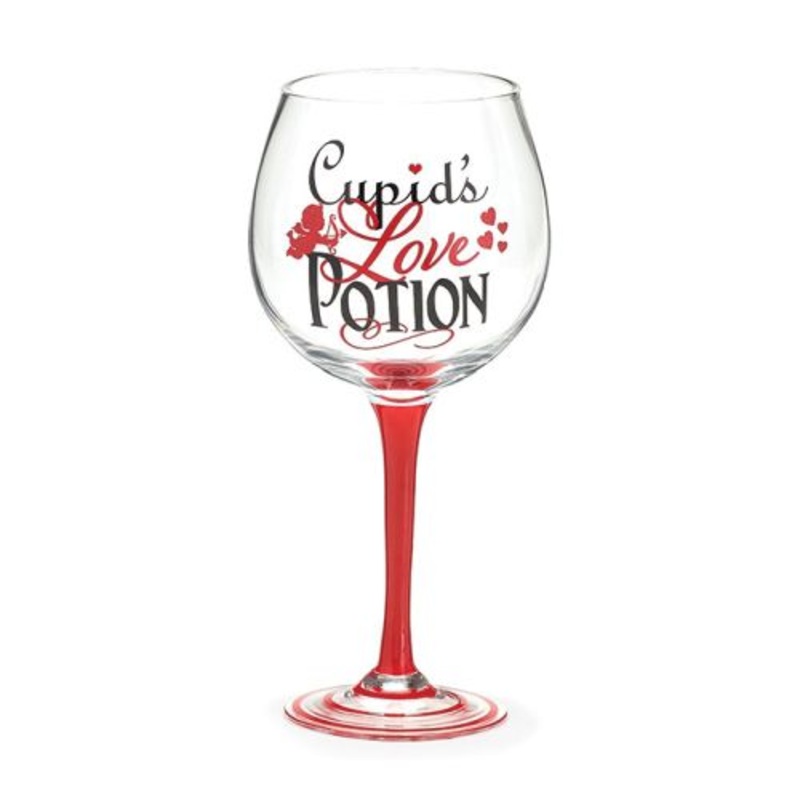 Burton & Burton Wine Glass Cupids Love Potion