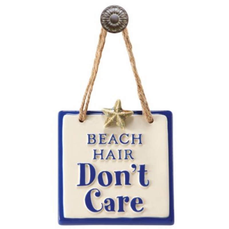 Enesco Gone to the Beach Beach Hair Dont Care Sign, 4