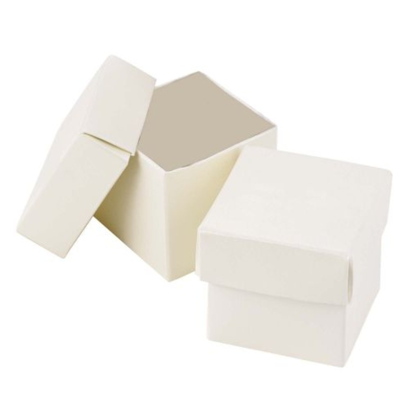 HBH Wedding Two Piece Favor Box – Ivory Shimmer – Blank