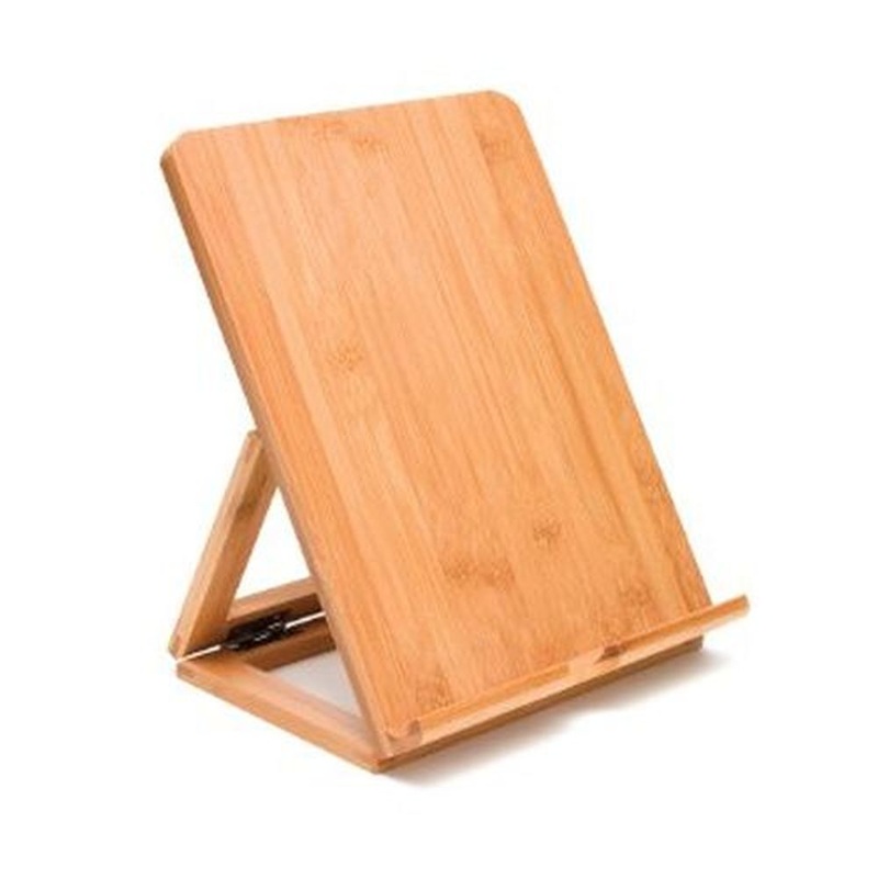 Lipper International Bamboo Adjustable Folding Easel Back iPod Stand, Brown