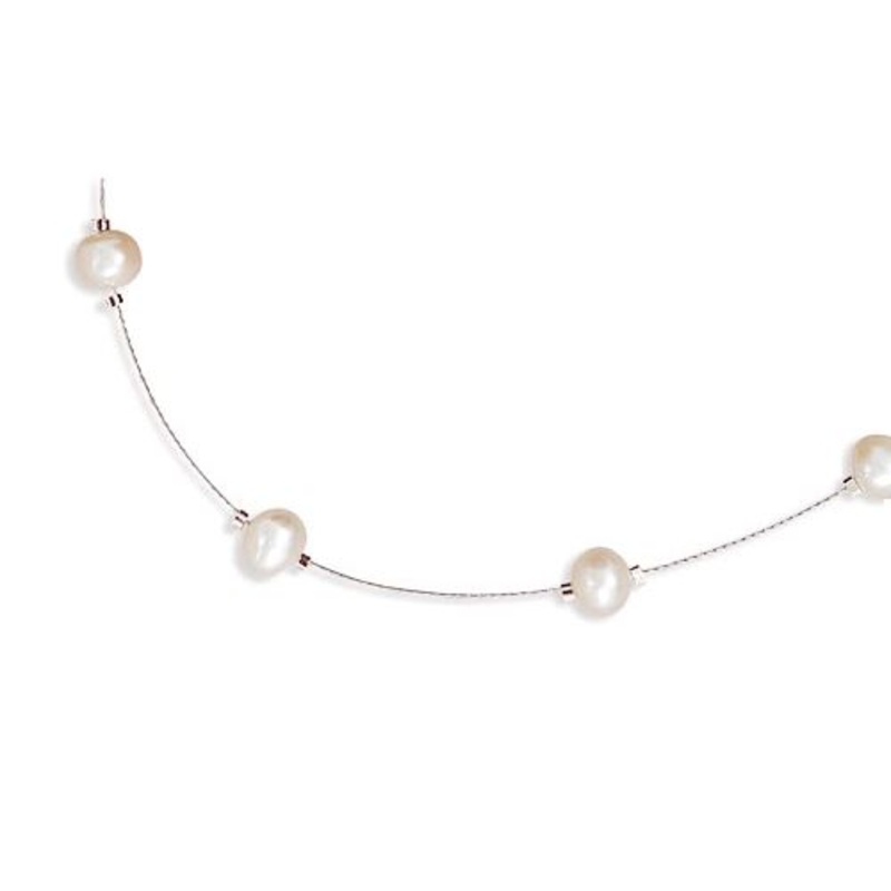 MMA 16 White Freshwater Pearl Necklace