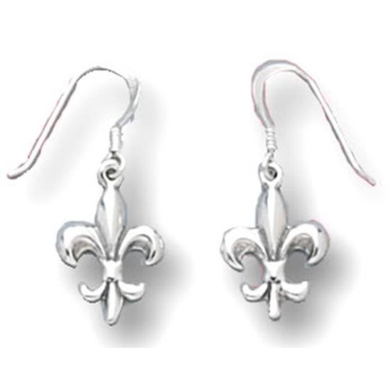 MMA Fleur-De-Lis Earrings On French Wire.