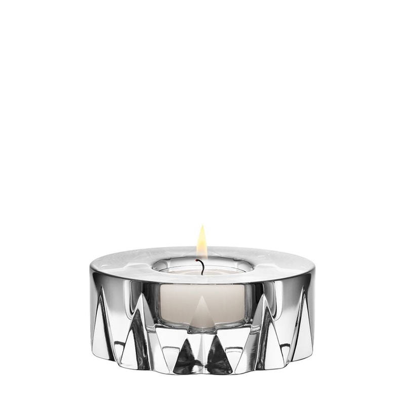 Orrefors Sarek Votive, Crystal, Clear