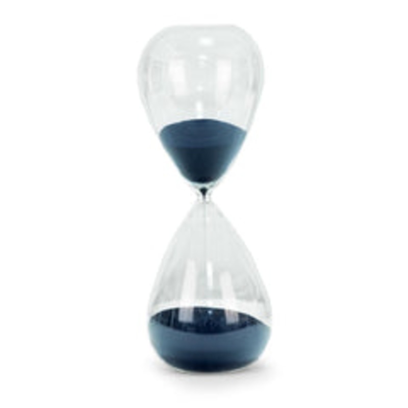 Bey Berk 90 Minute Sand Timer with Navy Sand