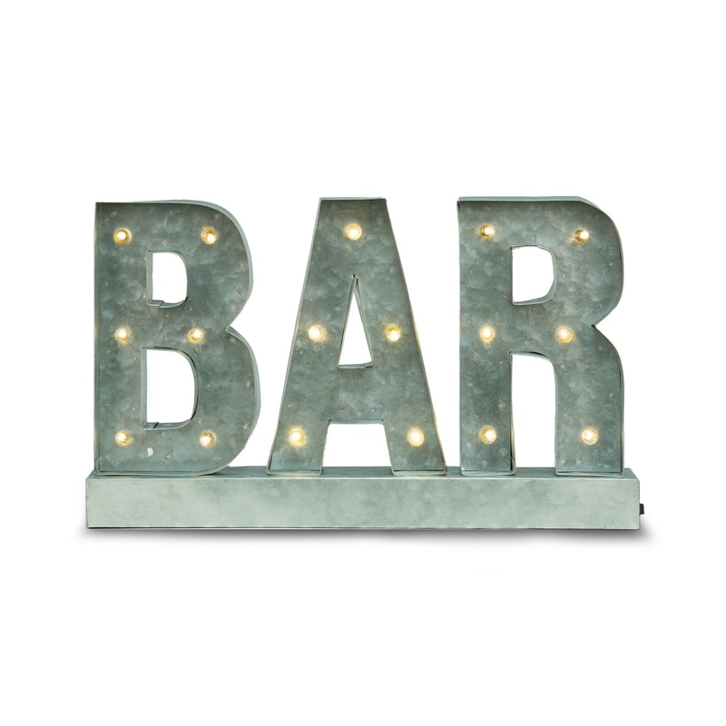 Bey Berk Bar Sign, LED Lighted, Wall Mountable