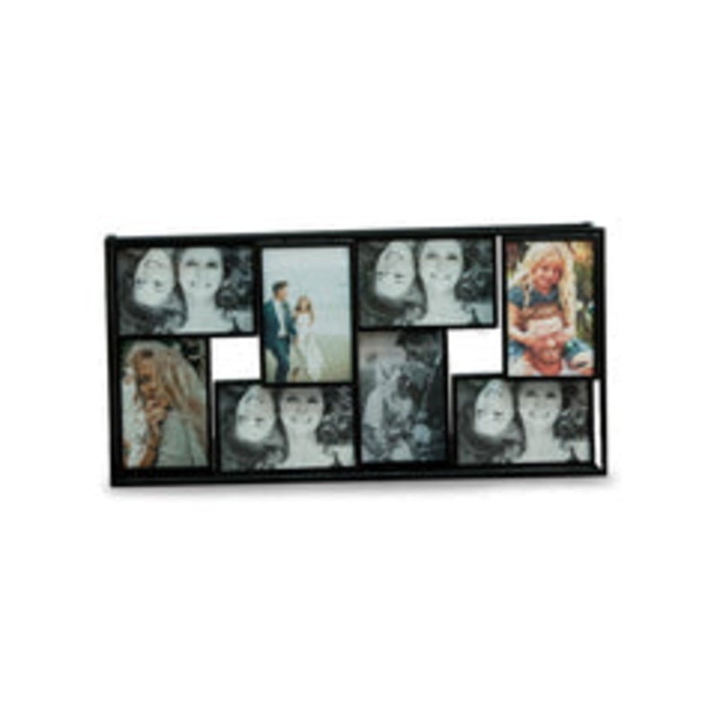 Bey Berk Black Metal 4×6 Photo Collage Frame, 8 Photos
