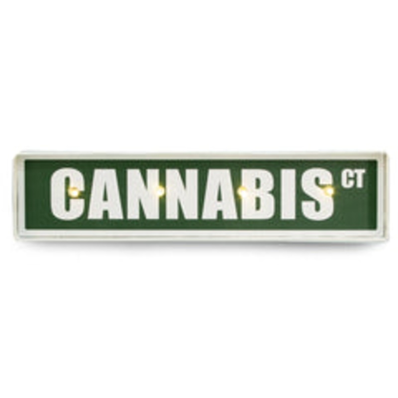 Bey Berk Cannabis StSign, LED Lighted, Wall Mountable