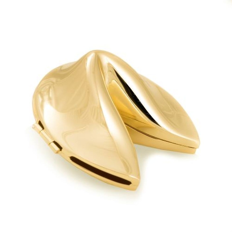 Bey Berk Gold Plated Fortune Cookie Box