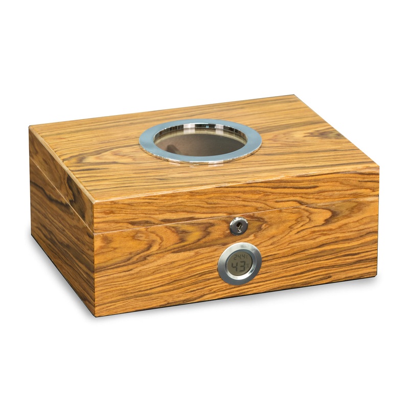 Bey Berk Lacquered Olive Wood Humidor