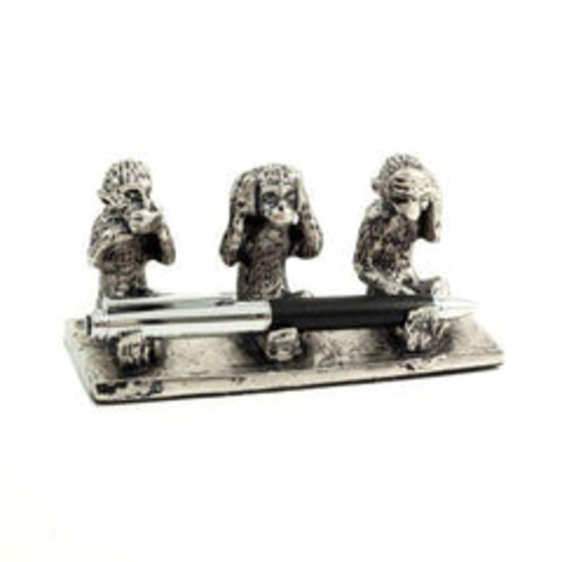 Bey Berk See, Hear & Speak No Evil Monkey Pen Holder